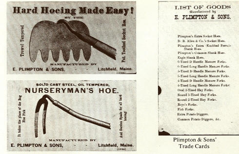 E. Plimpton and Sons Trade Cards